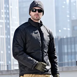 Chaqueta táctica cortavientos cálida abrigo ligero para exterior