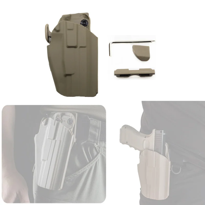 Funda táctica pistola extracción rápida universal diestro compacta