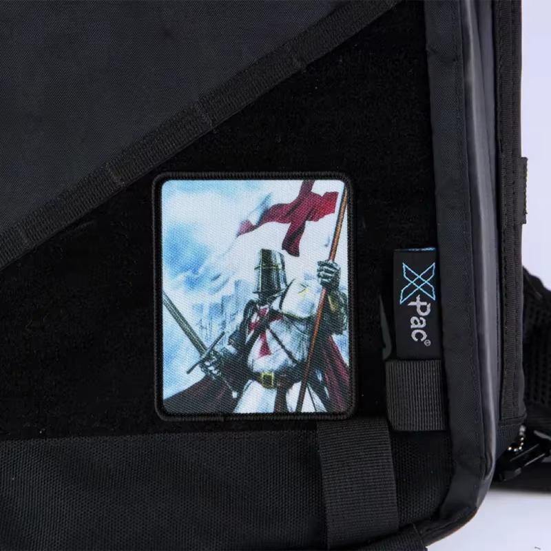 Parche táctico cruzado velcro moral militar – insignia para mochila - imagen 4