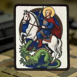 Parche táctico San Jorge con velcro para chaleco y brazalete