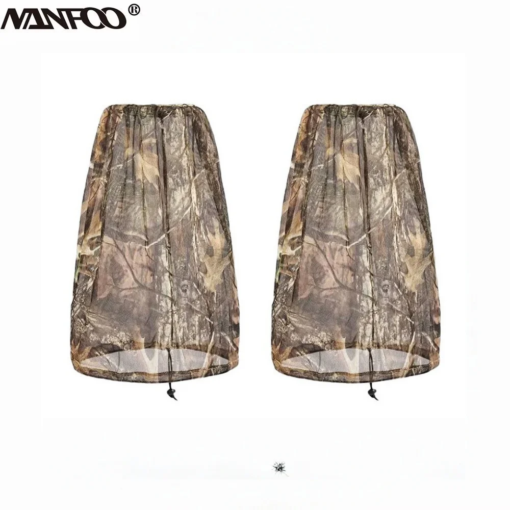 Mesh cubrecabeza antimosquitos camuflaje biónico – Transpirable caza pesca escalada - imagen 2