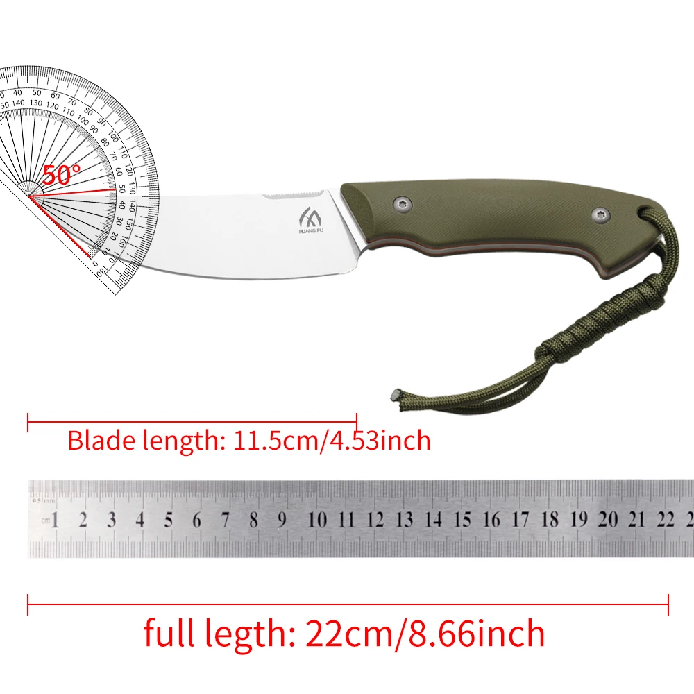 Cuchillo fijo compacto para exterior y emergencia de acampada - imagen 4