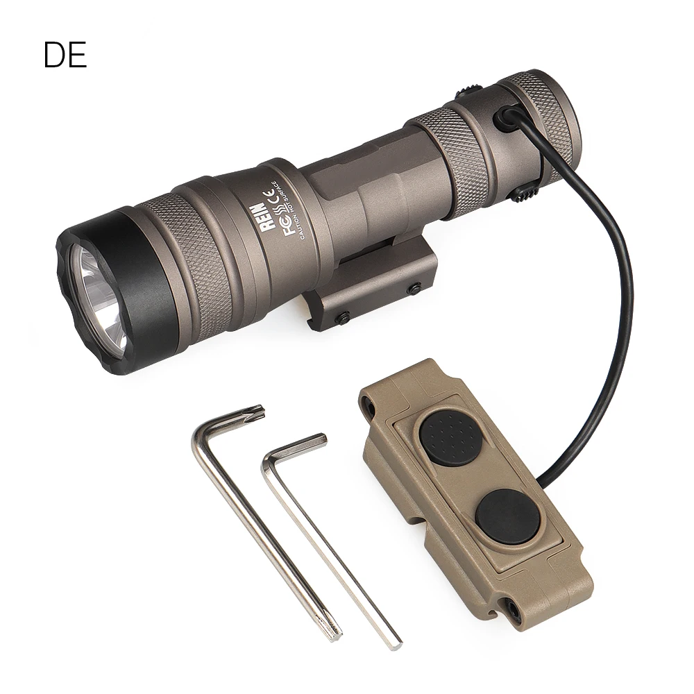 Linterna táctica LED blanca potente para caza y exterior