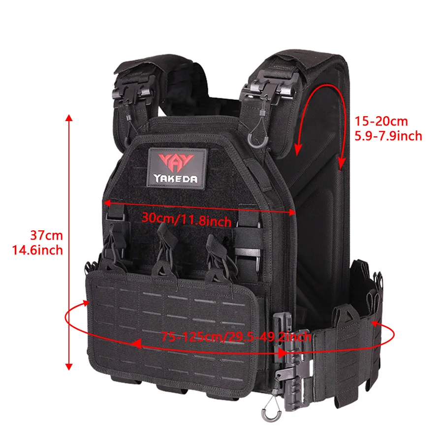 Chaleco táctico Yakeda frontal