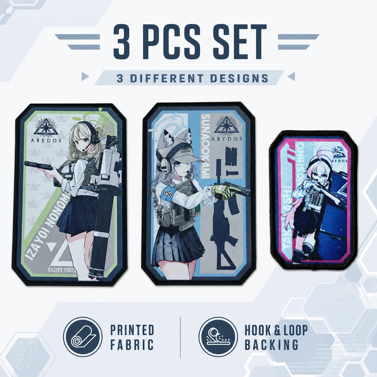 Parche táctico de chica anime con velcro para mochila o chaleco - imagen 5
