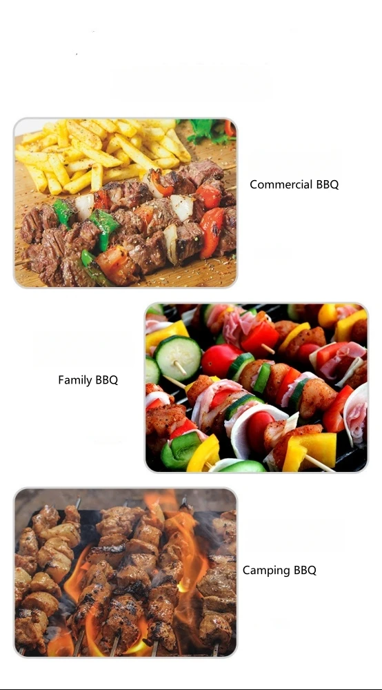 Clip para barbacoa antiadherente