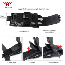 YAKEDA Funda de cuchillo nylon con hebilla liberación rápida