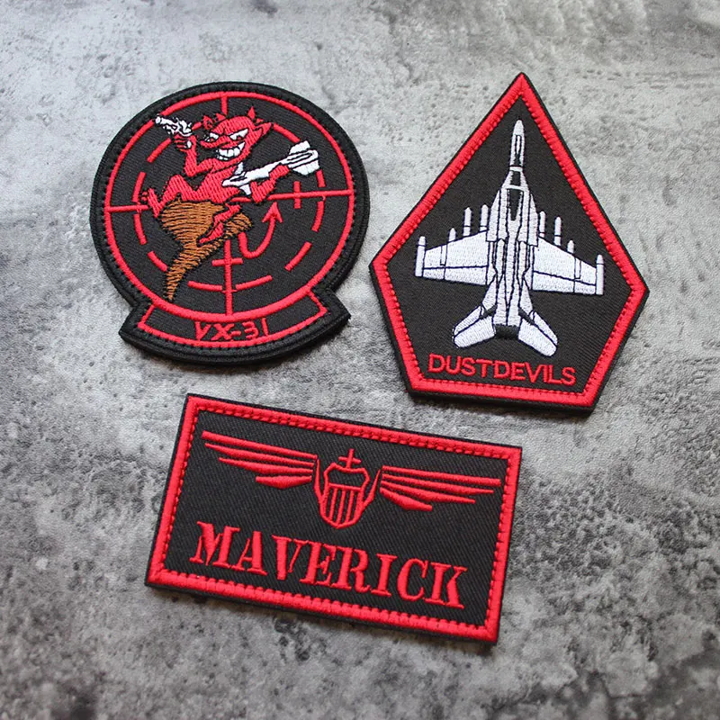 Parche bordado NAVY VX31 Maverick Dustdevils insignia táctica EE.UU. - imagen 2