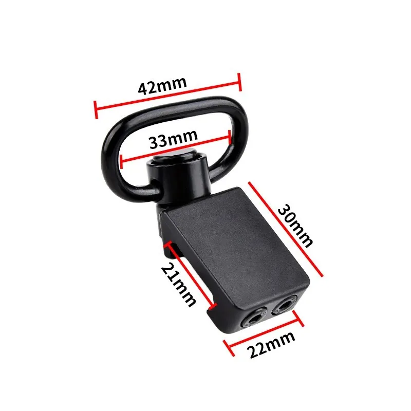 WADSN QD Sling Mount Offset Base metálica para riel Picatinny - imagen 3