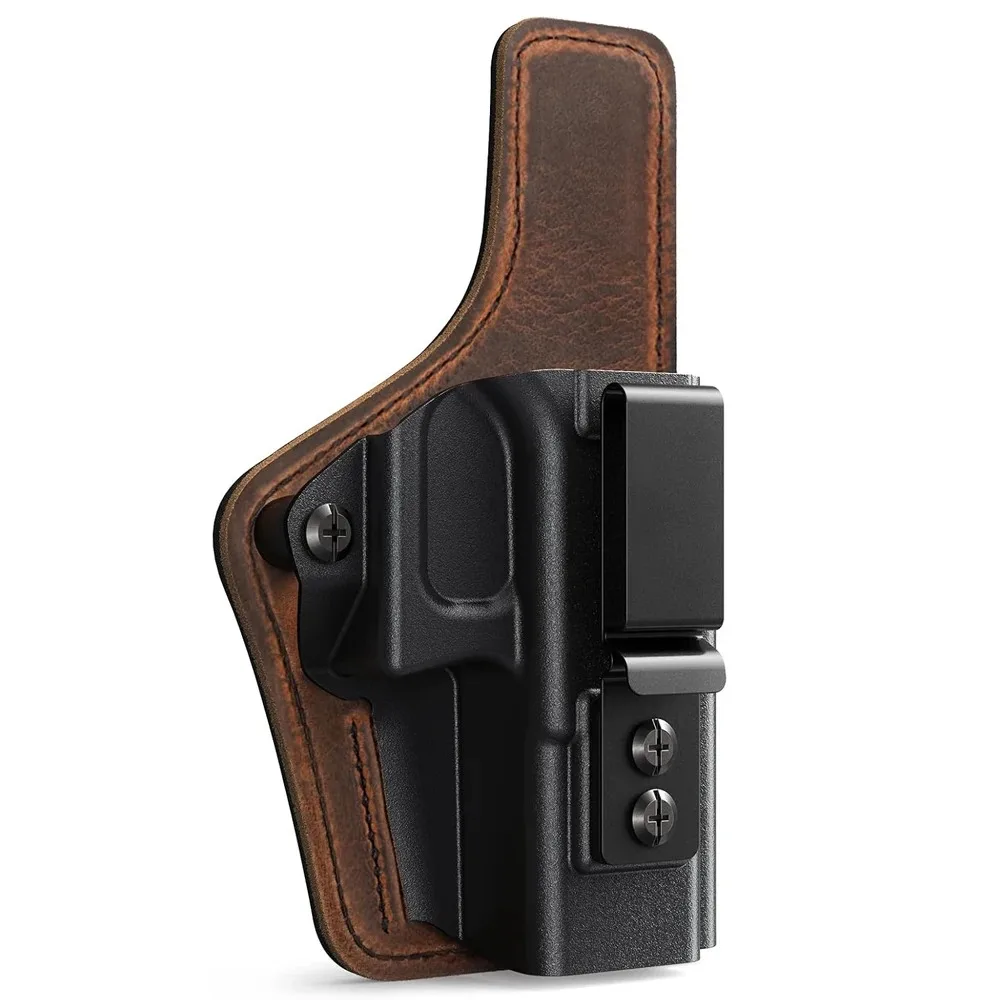 Funda pistola IWB híbrida de piel para Glock, sujeción segura - imagen 4