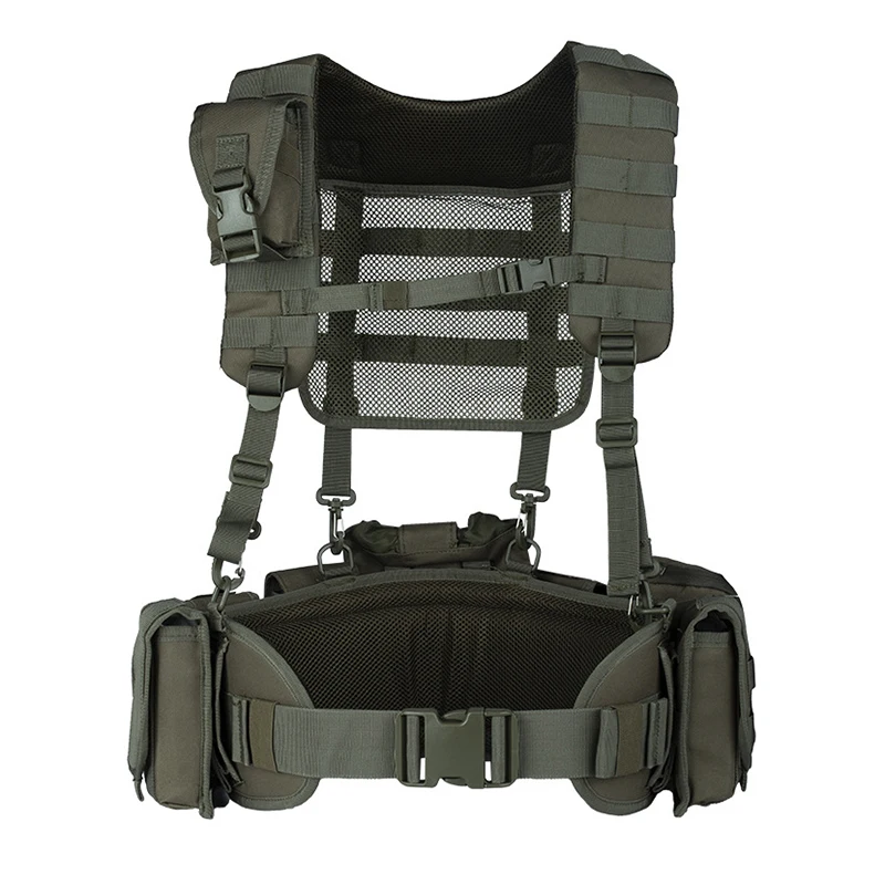 Chaleco táctico Yakeda con bolsas MOLLE para cargadores y caza - imagen 3