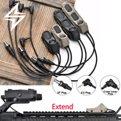WADSN interruptor remoto táctico con botón presión y doble función