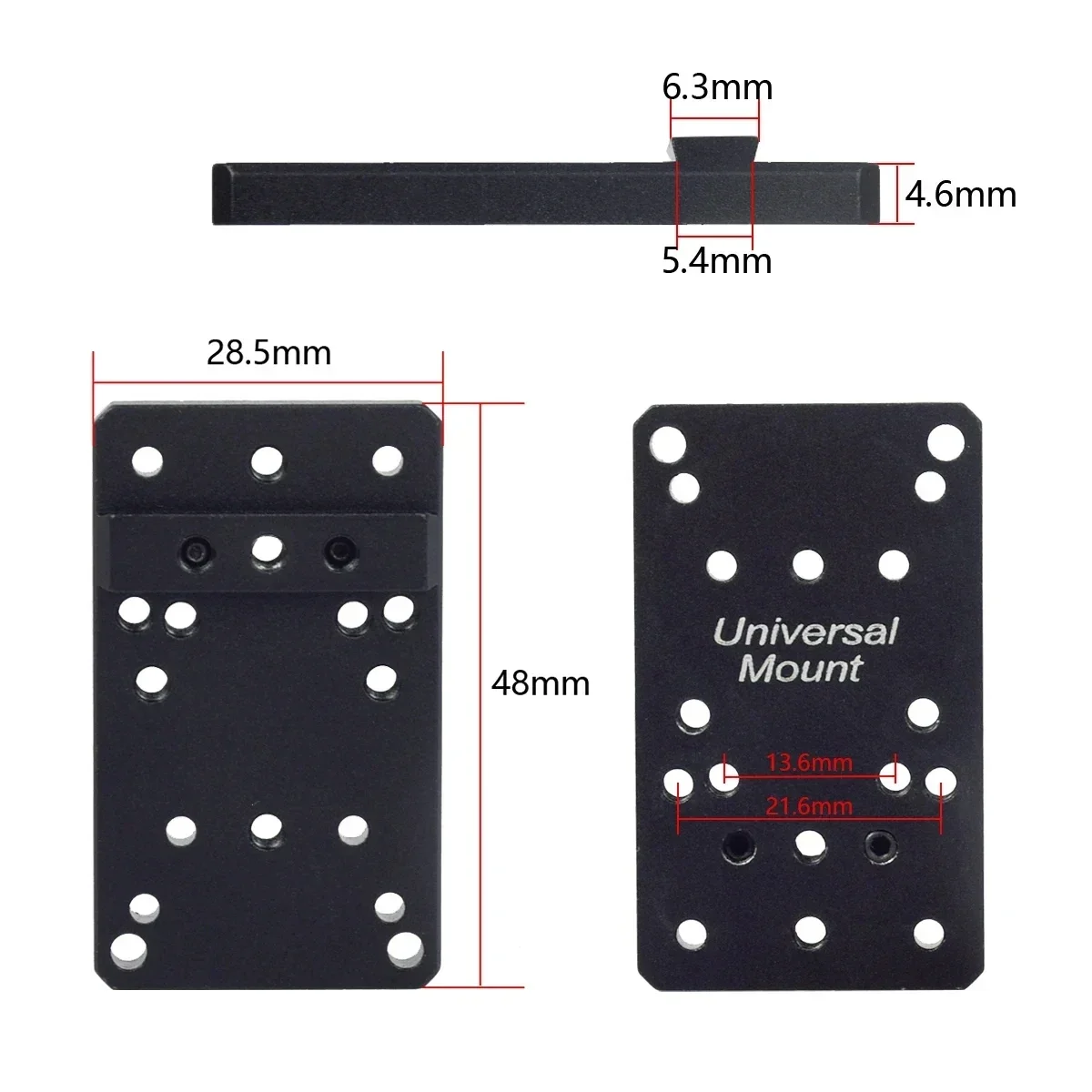 Adaptador Red Dot Táctico Glock 17/19 – Placa Base Mira Trasera - imagen 4