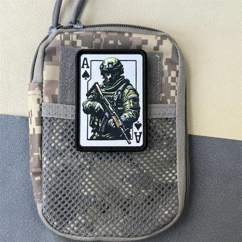 Parche moral táctico Ace Fighter con velcro para chaleco y uniforme - imagen 5