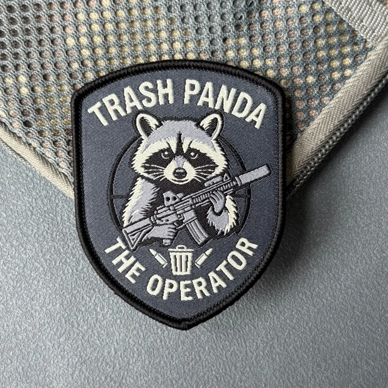 Parche táctico moral The Operator Raccoon – Presilla de gancho y bucle - imagen 4