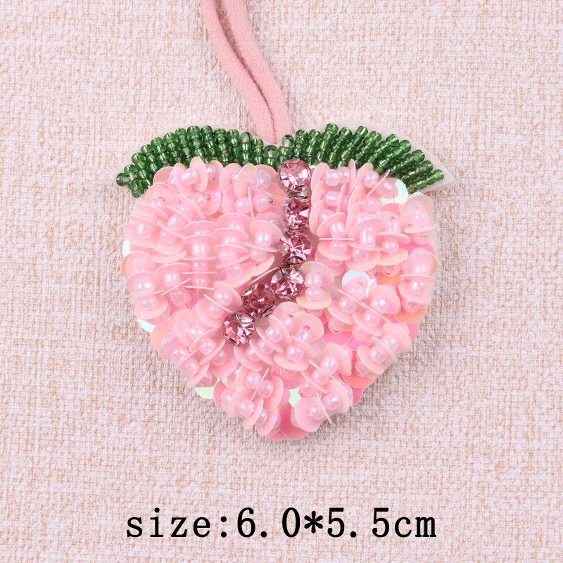 Llavero colgante cuentas de cristal con dije para mochila, rosa