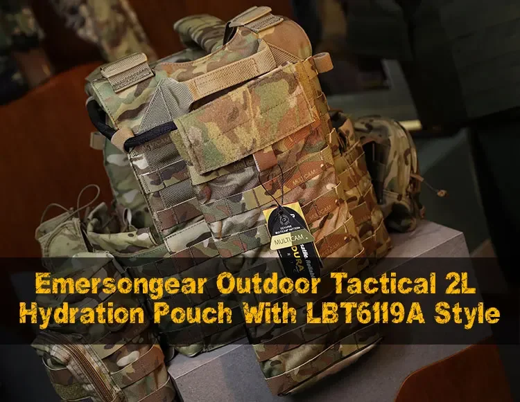 Bolsa de hidratación estilo LBT6119A montada con sistema MOLLE