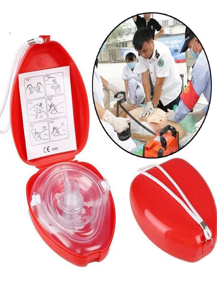 Mascarilla CPR reanimación con válvula unidireccional - imagen 2