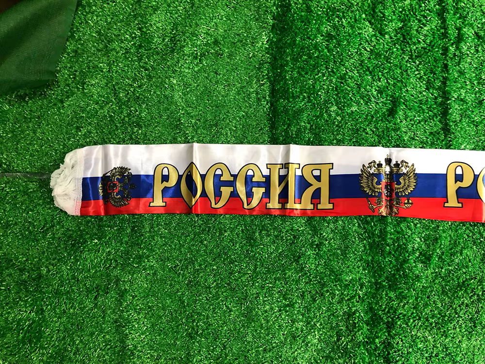 SKY FLAG bufanda satén bandera de Rusia personalizada