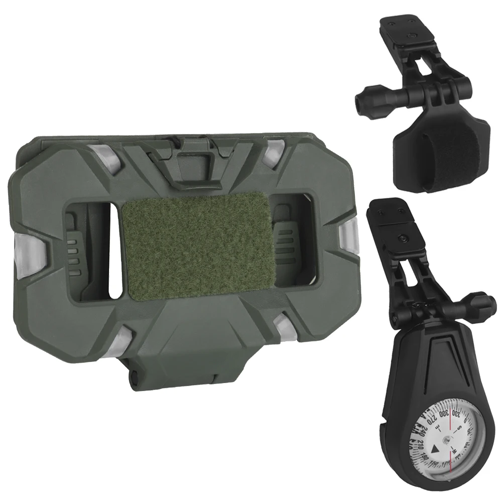 Brújula táctica militar de supervivencia exterior con soporte MOLLE - imagen 4