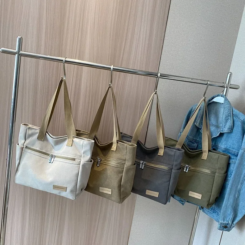 Bolso táctico de lona para mujer bandolera versátil resistente - imagen 4