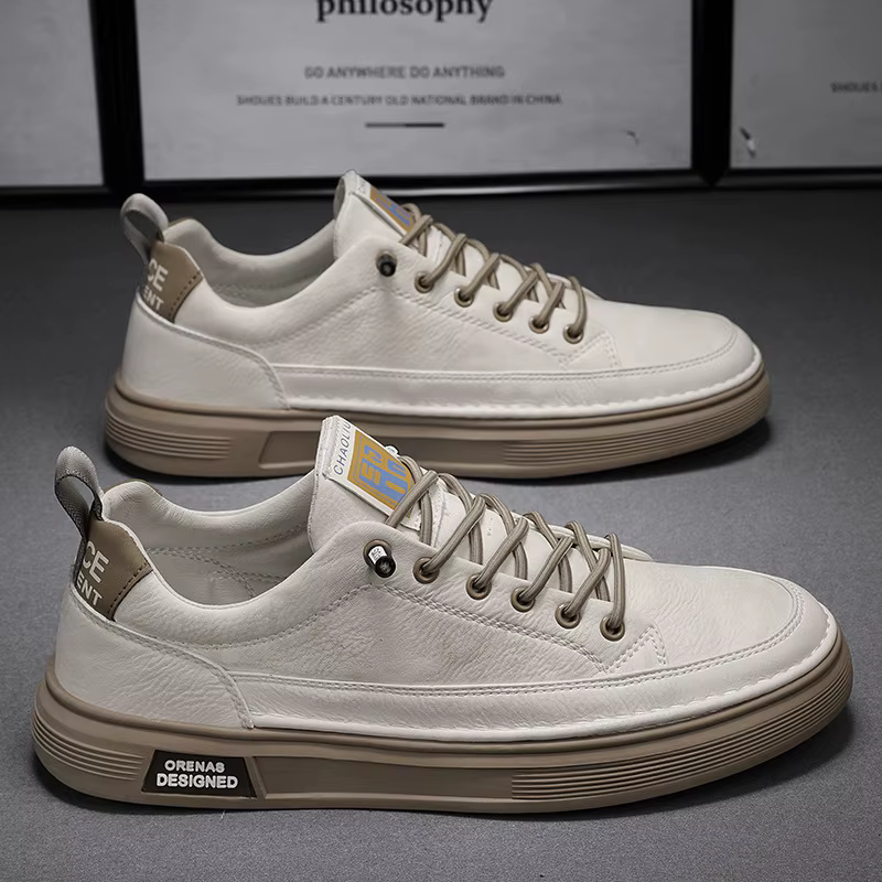 Mocasines de cuero PU sin cordones antideslizantes negros para hombre