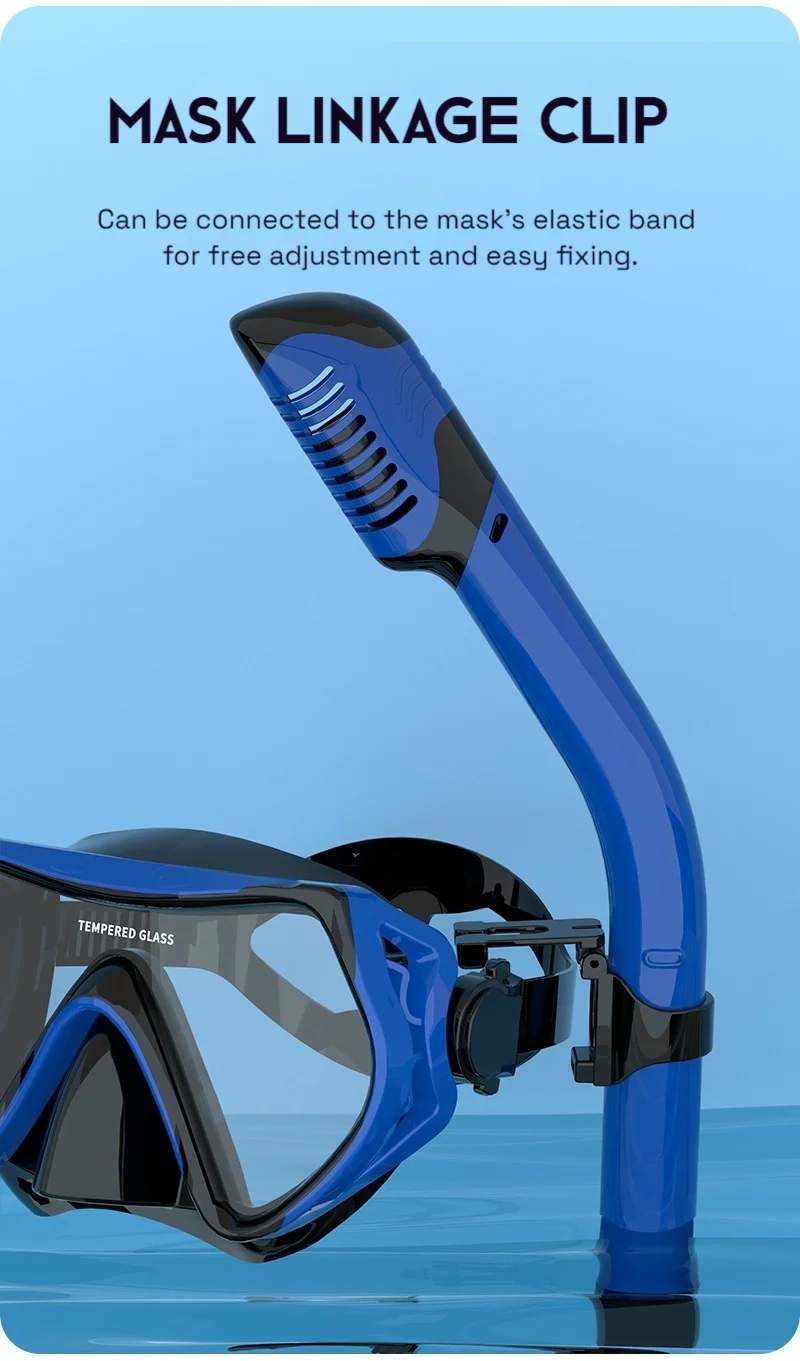 Equipo completo de snorkel en uso