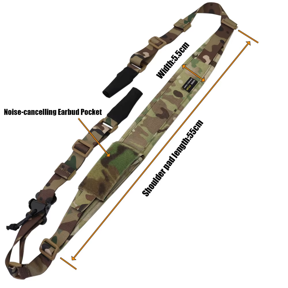 Eslinga táctica modular rifle airsoft – Correa hombro 2 puntos - imagen 4