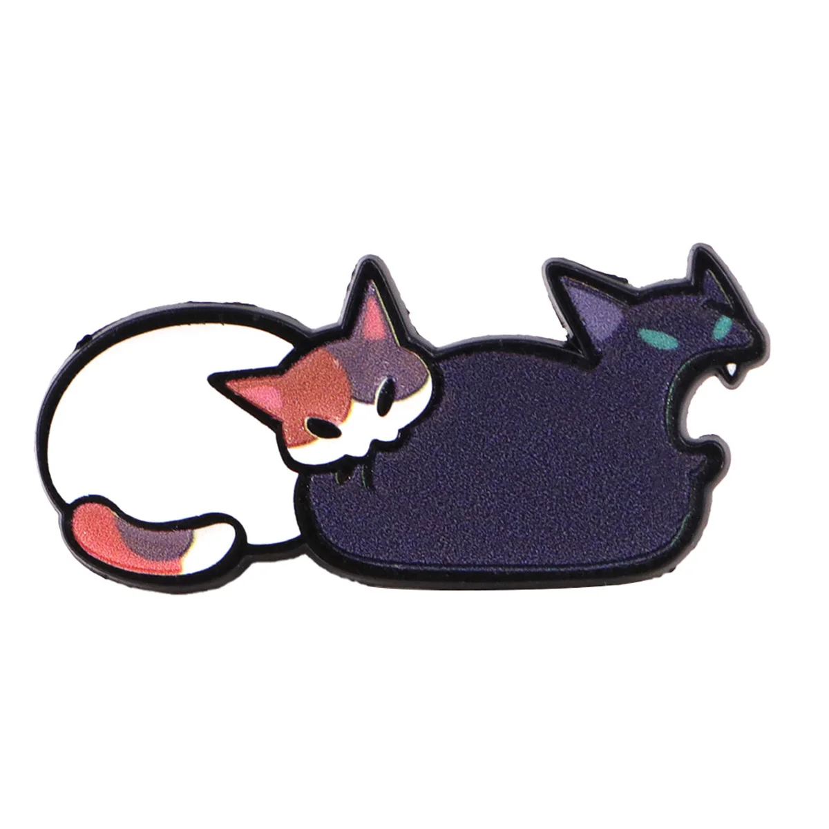 Pin esmaltado de gato divertido para solapa y mochila - imagen 5