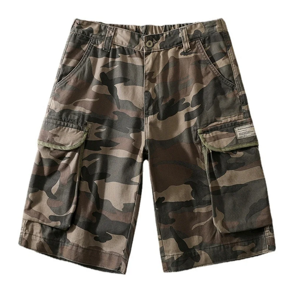Pantalones cortos cargo camuflaje ripstop para hombre – verano - imagen 4