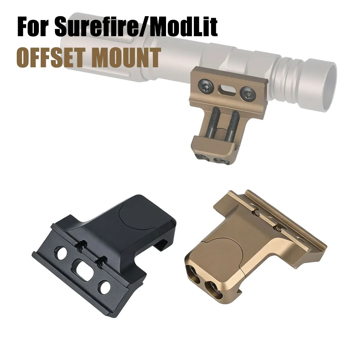 SureFire soporte táctico linterna M-LOK metálico QD riel Picatinny - imagen 3