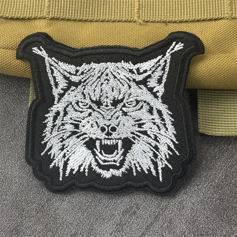 Parche bordado oso militar con gancho – Insignia moral táctica mochila - imagen 3