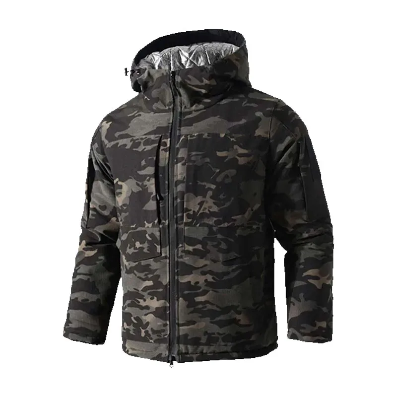 Chaqueta táctica camuflaje forro polar térmica invierno hombre
