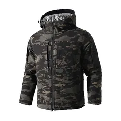 Chaqueta táctica camuflaje forro polar térmica invierno hombre