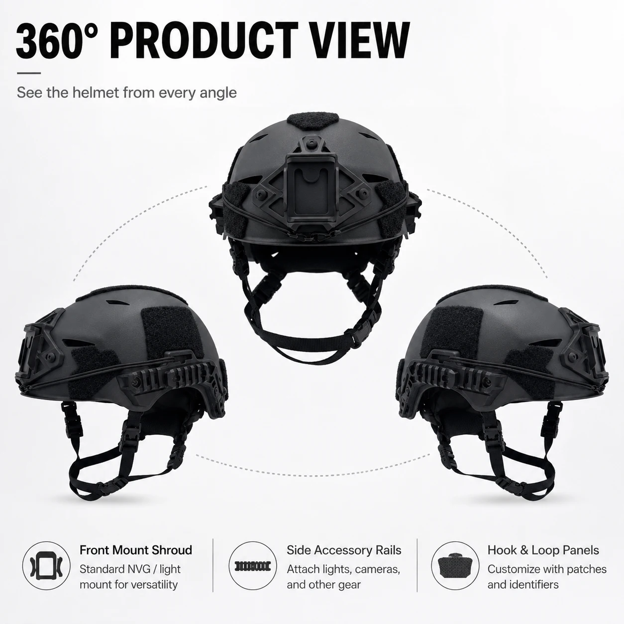 Parte posterior y sistema de ajuste del casco para una colocación estable