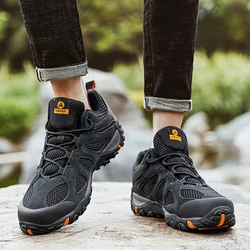 HIKEUP Botas montaña senderismo antihumedad hombre