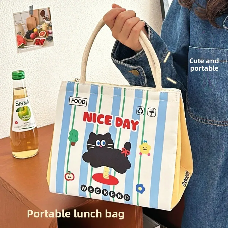 Bolsa térmica Bento gran capacidad aislamiento aluminio portátil - imagen 3