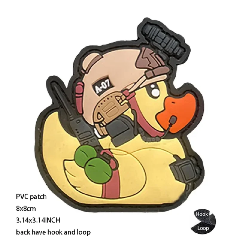 Parche táctico pato ganso – Insignia adhesiva ripstop para mochila - imagen 2