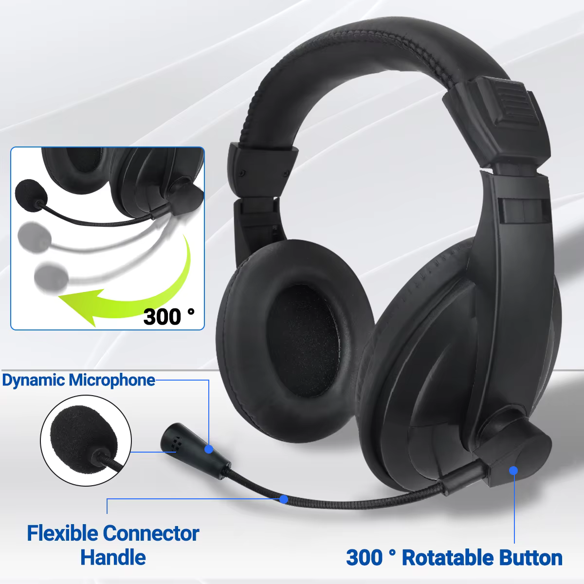 ABBREE Auriculares manos libres micrófono compatible Baofeng UV-5R - imagen 4