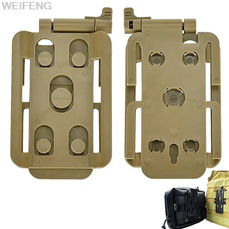 Adaptador MOLLE modular para chaleco y bolsas EDC, conexión táctica