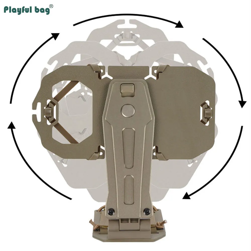 Chaleco táctico MOLLE con soporte giratorio para móvil 360° - imagen 4