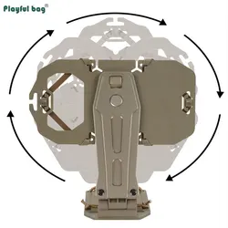 Chaleco táctico MOLLE con soporte giratorio para móvil 360°