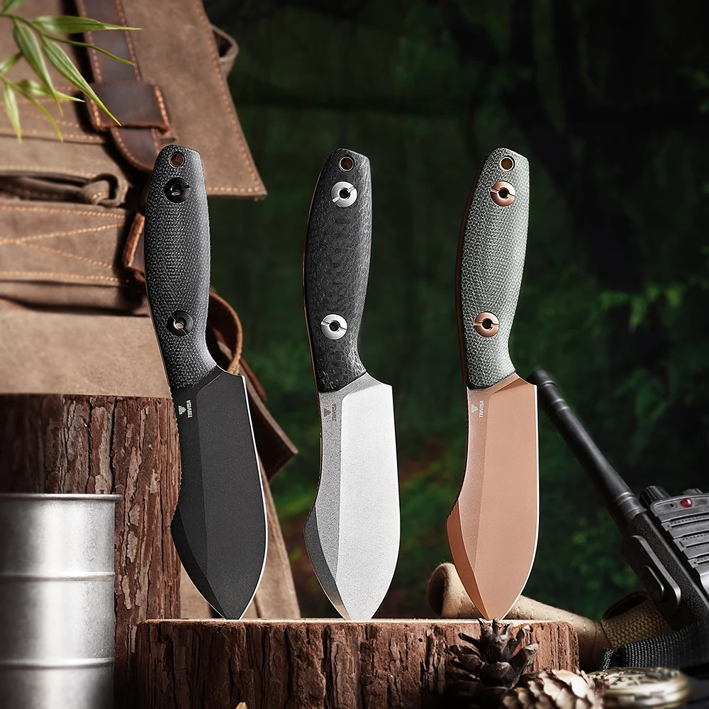 Cuchillo TRIVISA Straight Pumpkin-BM con funda Kydex para camping - imagen 5