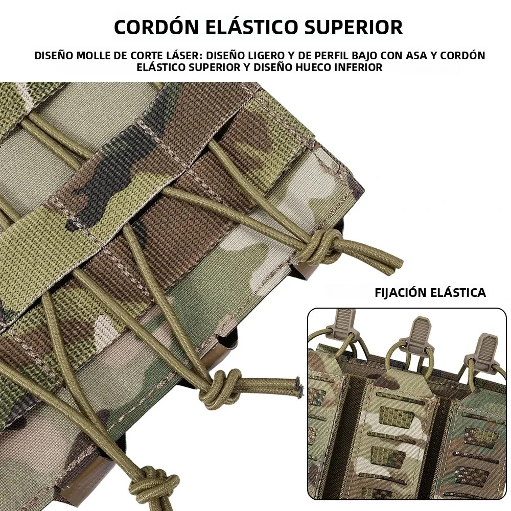 SINAIRSOFT Portacargadores táctico MP5 MP7 con correas elásticas - imagen 5