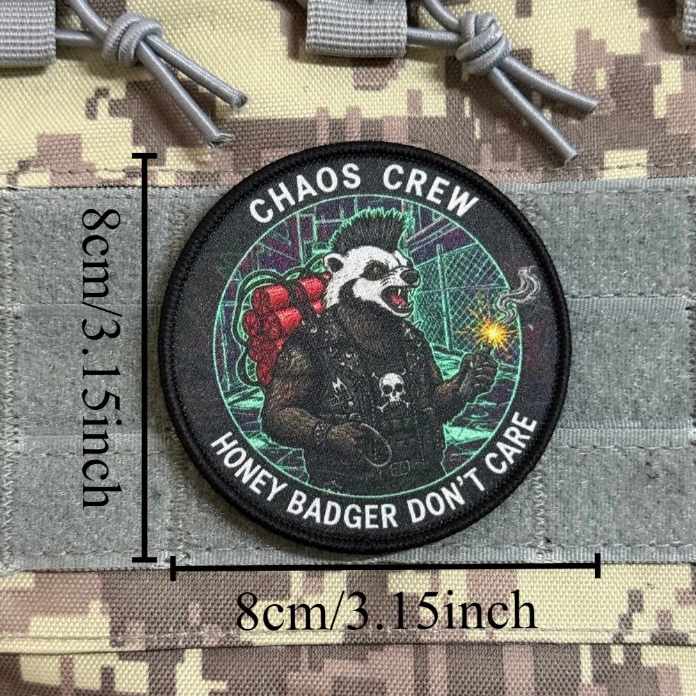 Honey Badger Parche táctico moral con velcro gancho y bucle uniforme - imagen 2