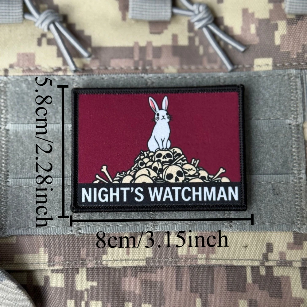 NIGHT'S WATCHMAN parche táctico conejo gancho y bucle para mochila - imagen 2