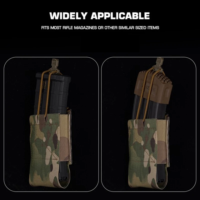 Funda táctica elástica para cargador, con linterna y cinturón - imagen 3