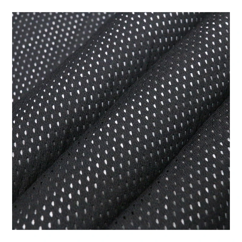 Tela de malla táctica negra en tricot para impresos - imagen 2