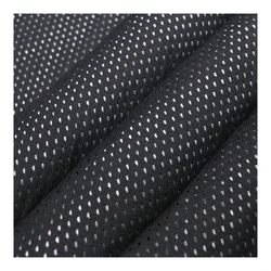 Tela de malla táctica negra en tricot para impresos