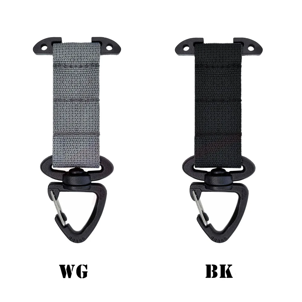 Gancho triangular MOLLE para cinturón, chaleco y llavero táctico - imagen 2